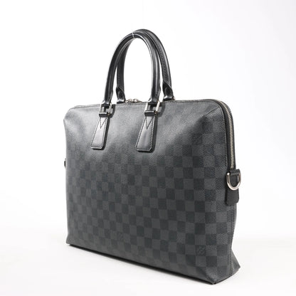 Louis Vuitton Porte-Documents Jour Damier Graphite Handbag in Black N48224