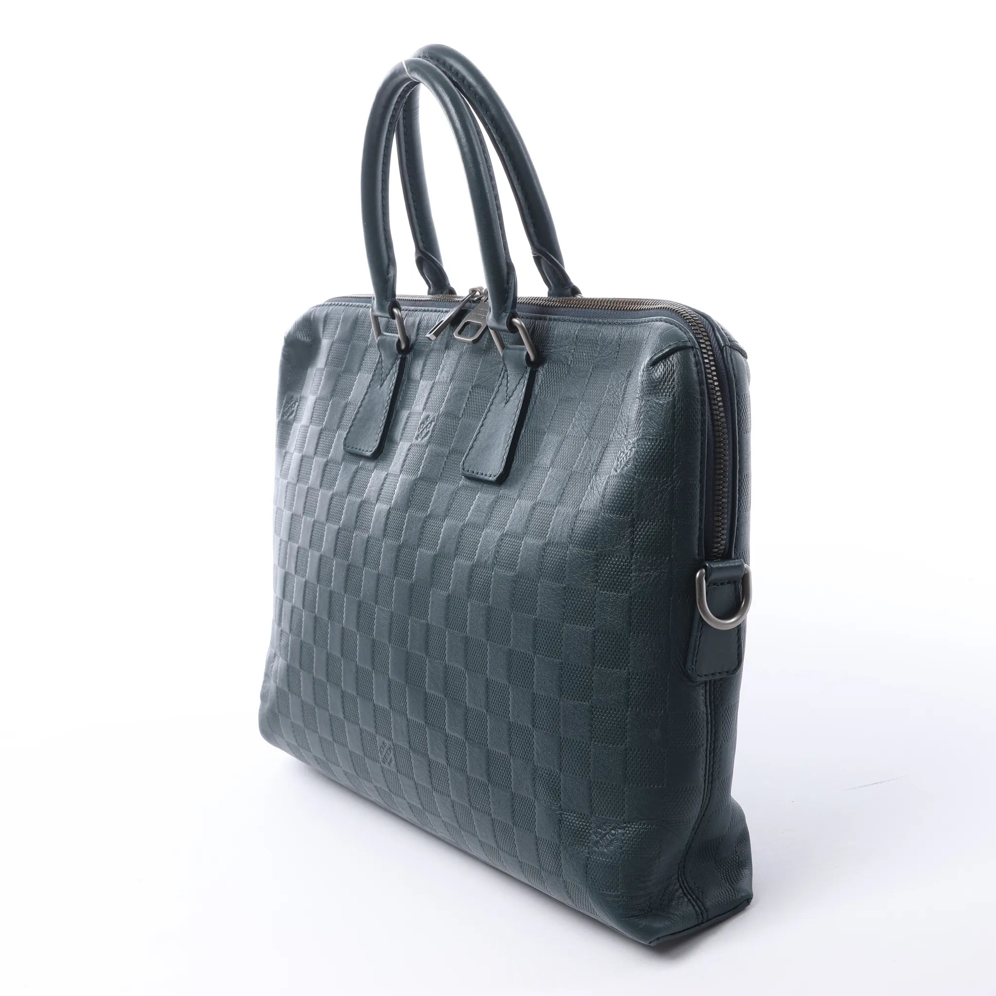 Louis Vuitton Porte-Documents Jour Damier Infini Handbag in Navy Blue N41327