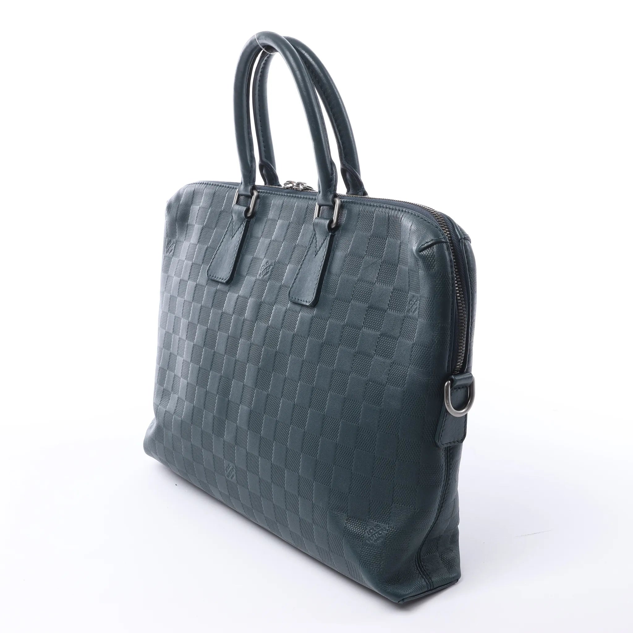 Louis Vuitton Porte-Documents Jour Damier Infini Handbag in Navy Blue N41327