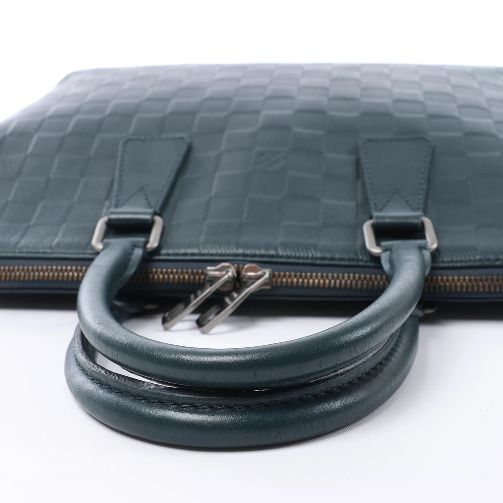 Louis Vuitton Porte-Documents Jour Damier Infini Handbag in Navy Blue N41327