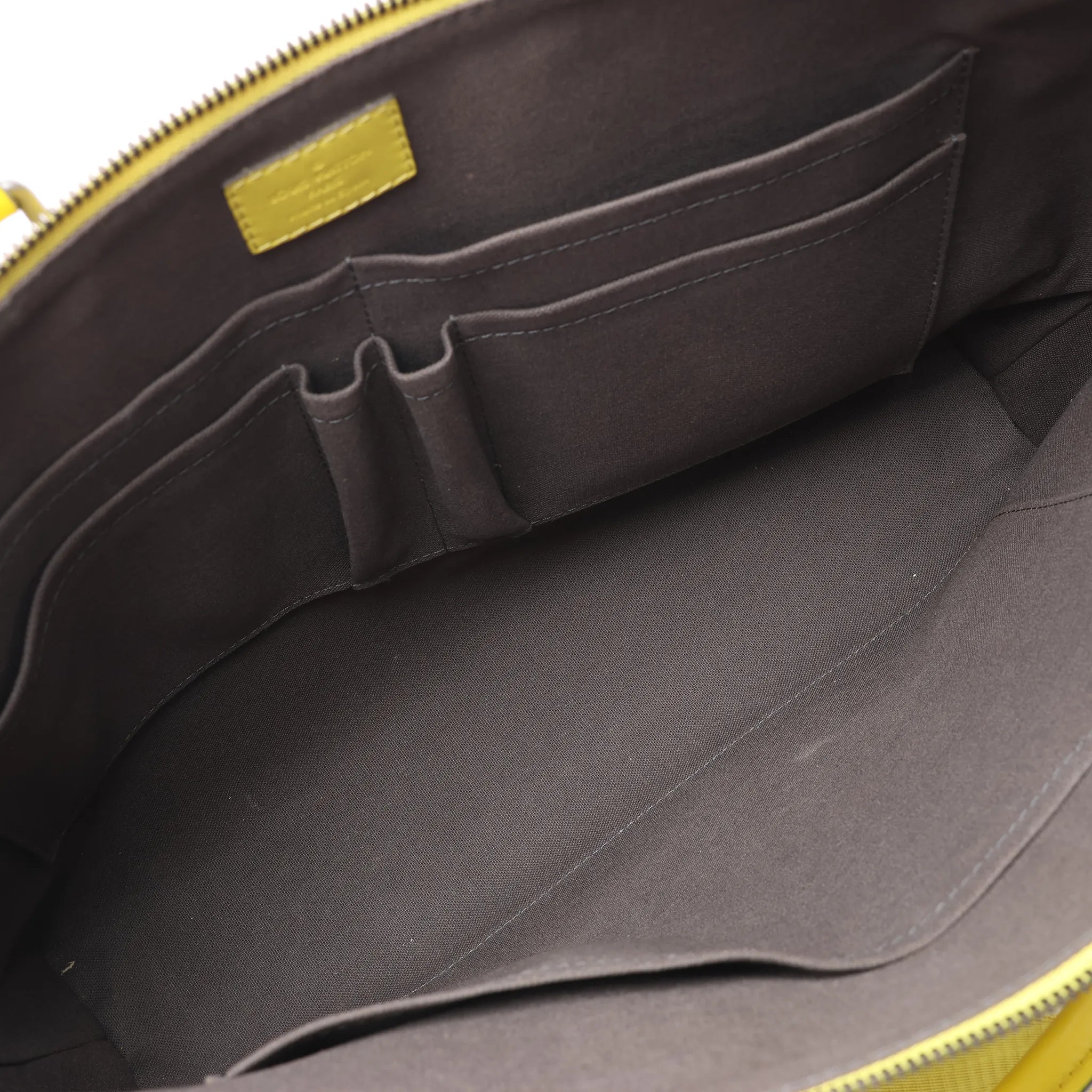 Louis Vuitton Porte-Documents Jour Damier Infini 2Way Handbag in Yellow N41391