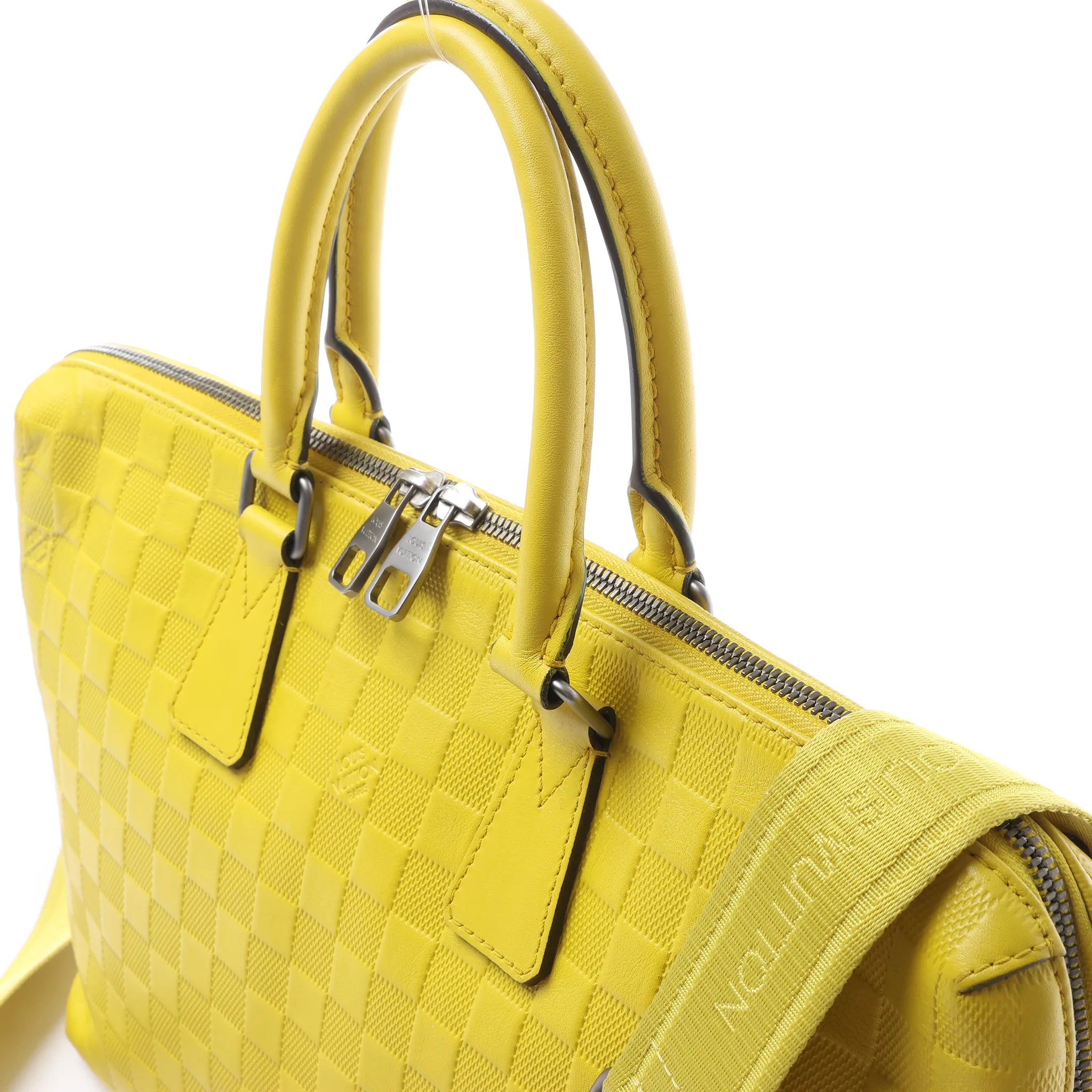 Louis Vuitton Porte-Documents Jour Damier Infini 2Way Handbag in Yellow N41391