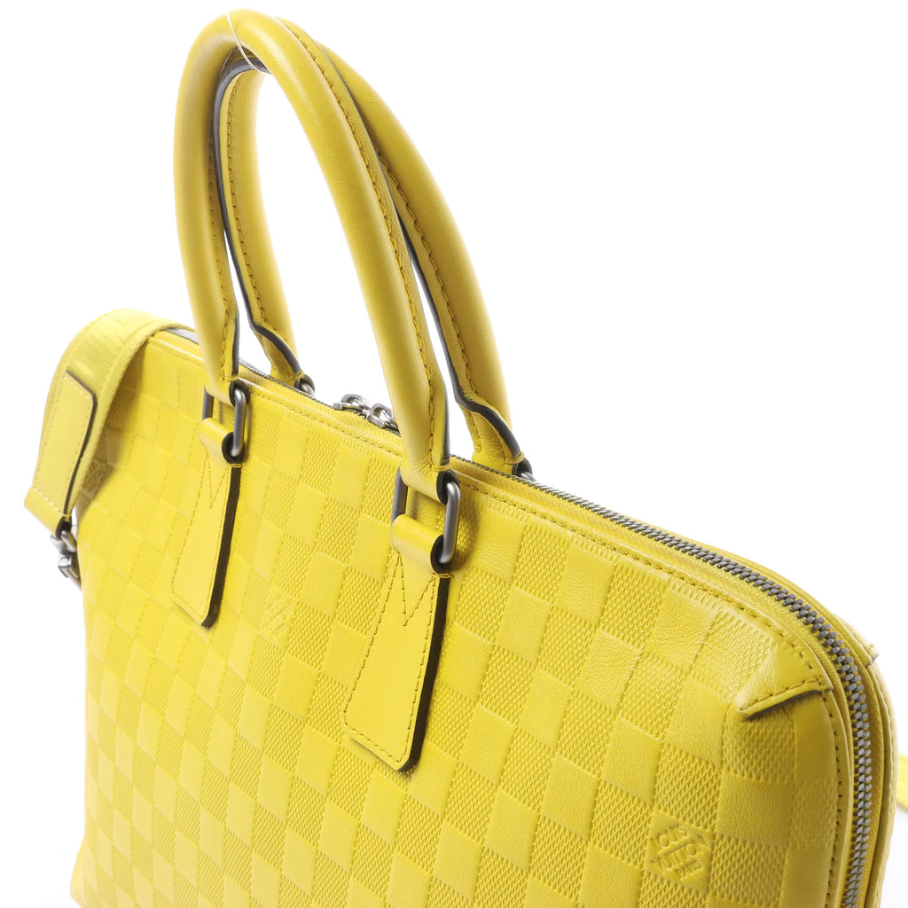 Louis Vuitton Porte-Documents Jour Damier Infini 2Way Handbag in Yellow N41391