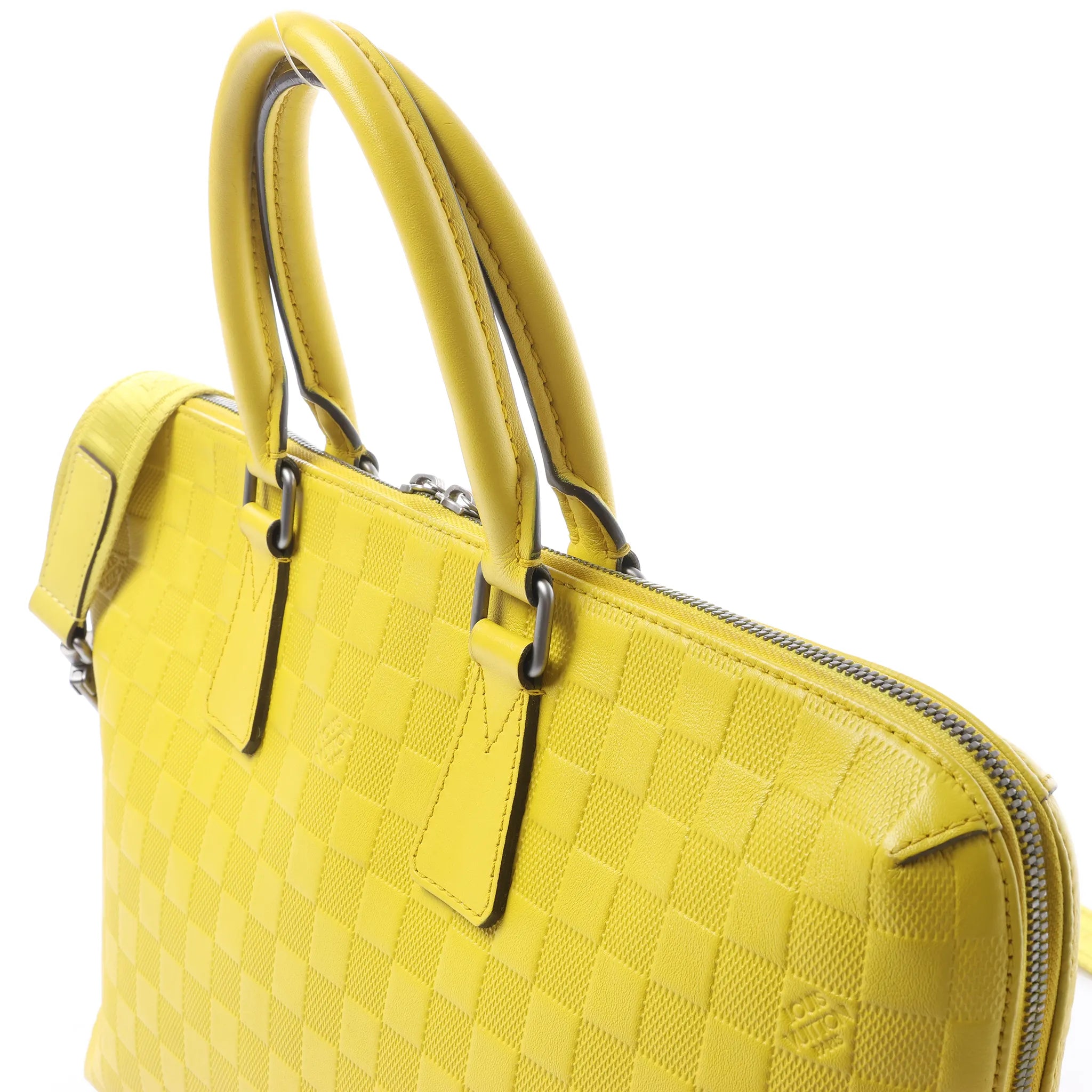 Louis Vuitton Porte-Documents Jour Damier Infini 2Way Handbag in Yellow N41391