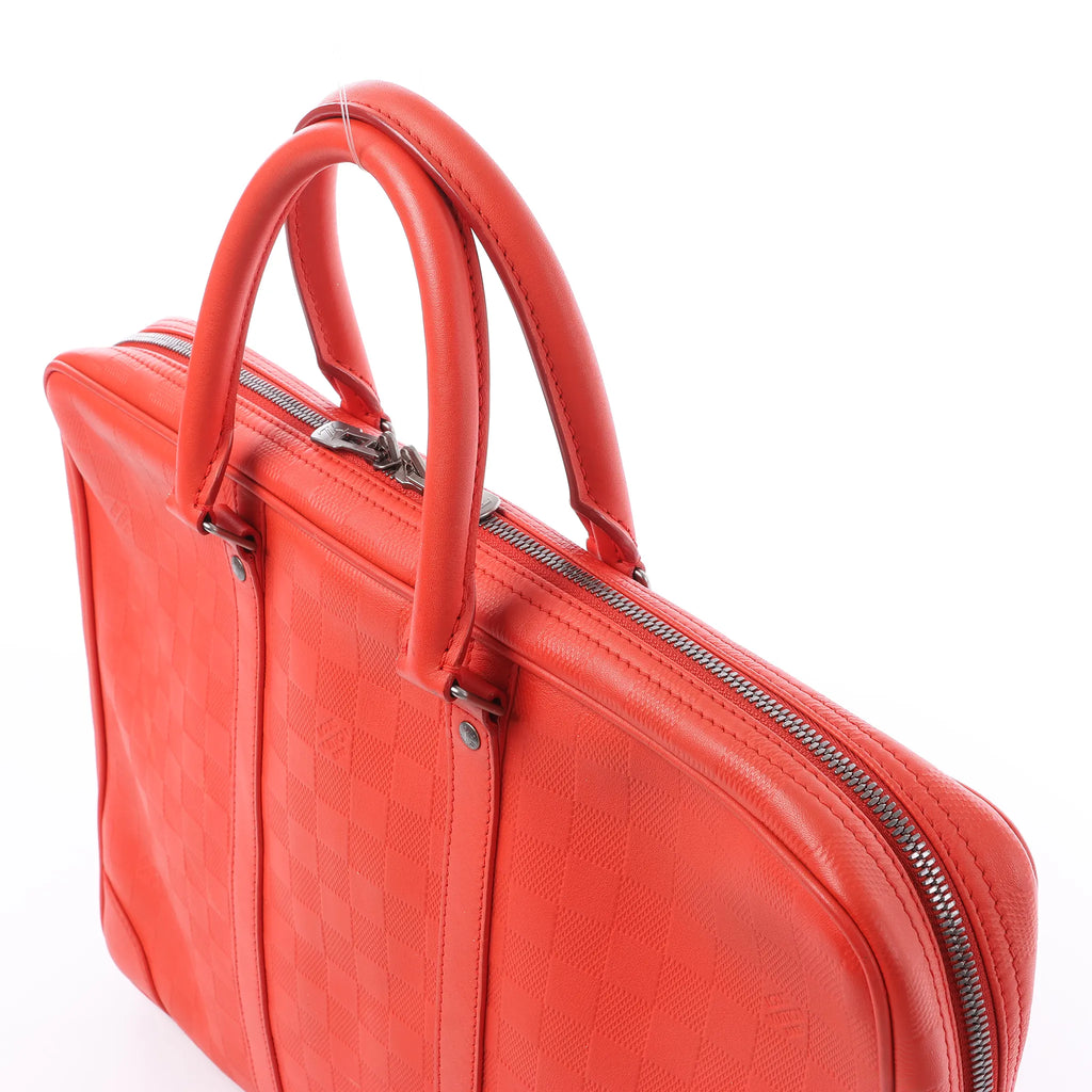 Louis Vuitton Porte Documents Voyages Damier Infini Handbag in Red M56004