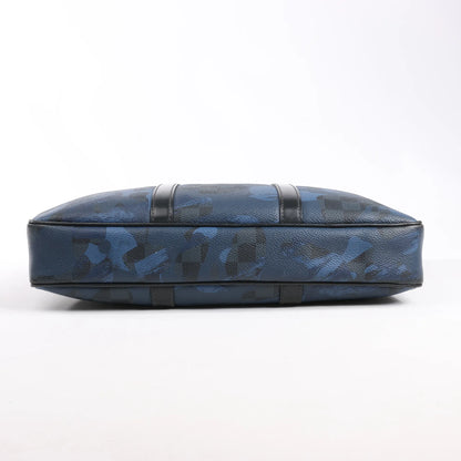 Louis Vuitton Damier Cobalt Camouflage Porte Documents Voyages 2Way Sac à main N41507