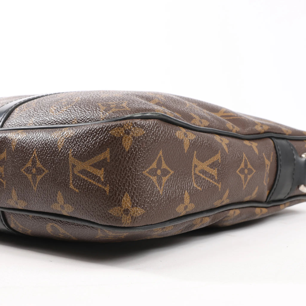 Louis Vuitton Porte Document Voyages PM Monogram Macassar Handbag in Brown M52005