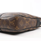 Louis Vuitton Porte Document Voyages PM Monogram Macassar Handbag in Brown M52005