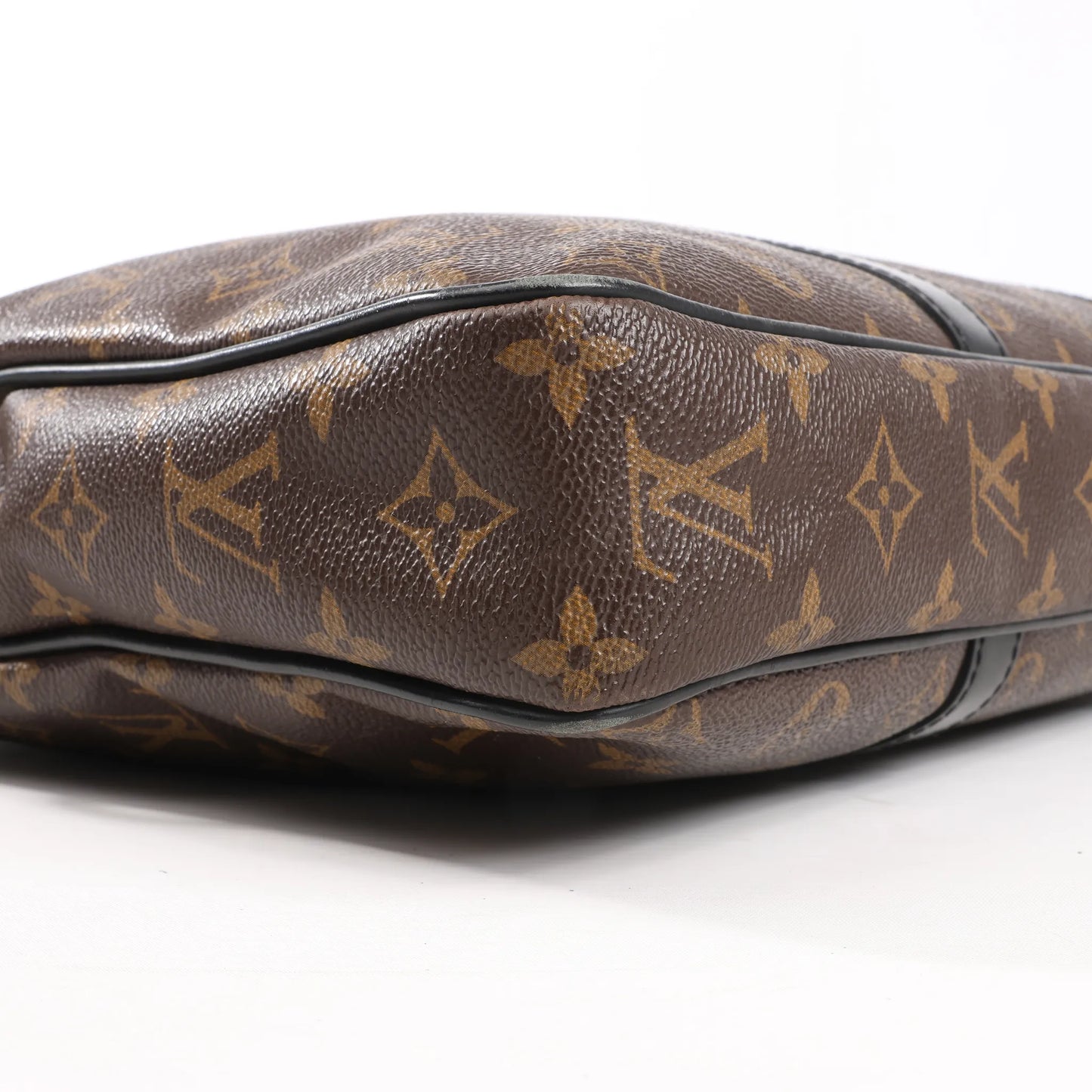 Louis Vuitton Porte Document Voyages PM Monogram Macassar Handbag in Brown M52005