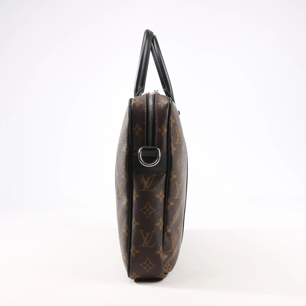 Louis Vuitton Damier Ebene Porte Documents Voyages PM Handbag in Brown M52005