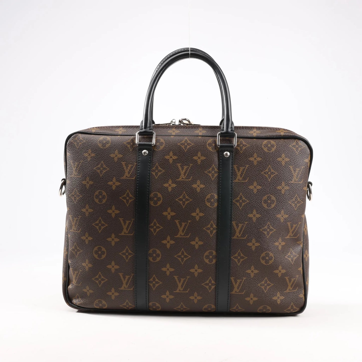 Louis Vuitton Damier Ebene Porte Documents Voyages PM Handbag in Brown M52005