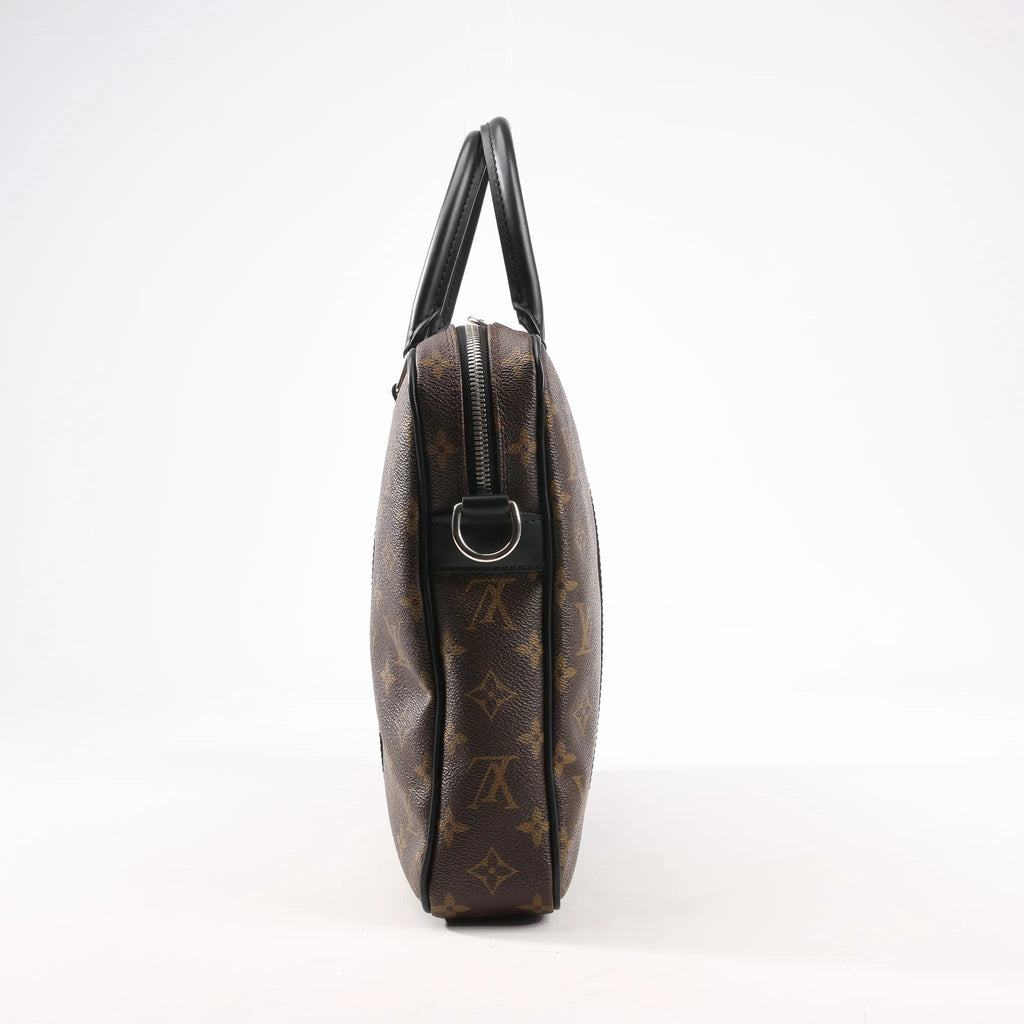 Louis Vuitton Damier Ebene Porte Documents Voyages PM Handbag in Brown M52005