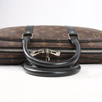 Louis Vuitton Damier Ebene Porte Documents Voyages PM Handbag in Brown M52005