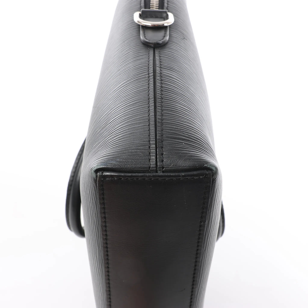 Louis Vuitton Porte Documents Jules Epi Leather Handbag in Black M50163