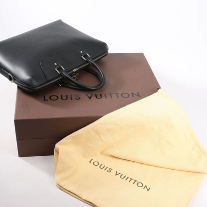 Louis Vuitton Epi Leather Porte Documents Jules Handbag in Black M50163