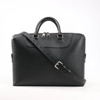 Louis Vuitton Epi Leather Porte Documents Jules Handbag in Black M50163