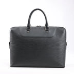 Louis Vuitton Epi Leather Porte Documents Jules Handbag in Black M50163
