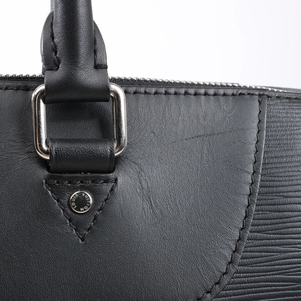 Louis Vuitton Epi Leather Porte Documents Jules Handbag in Black M50163