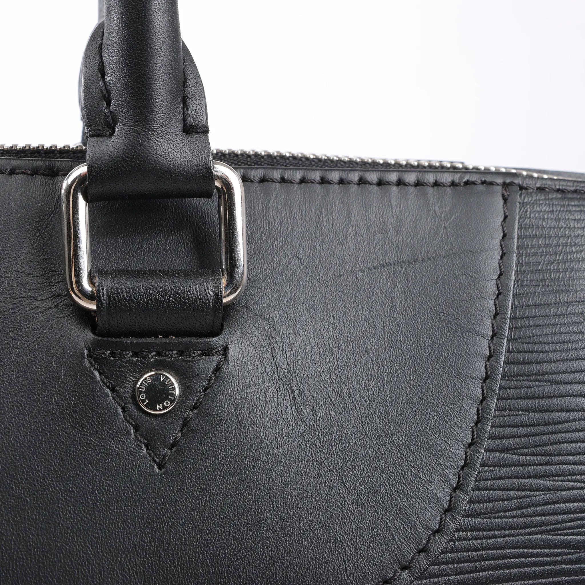 Louis Vuitton Epi Leather Porte Documents Jules Handbag in Black M50163
