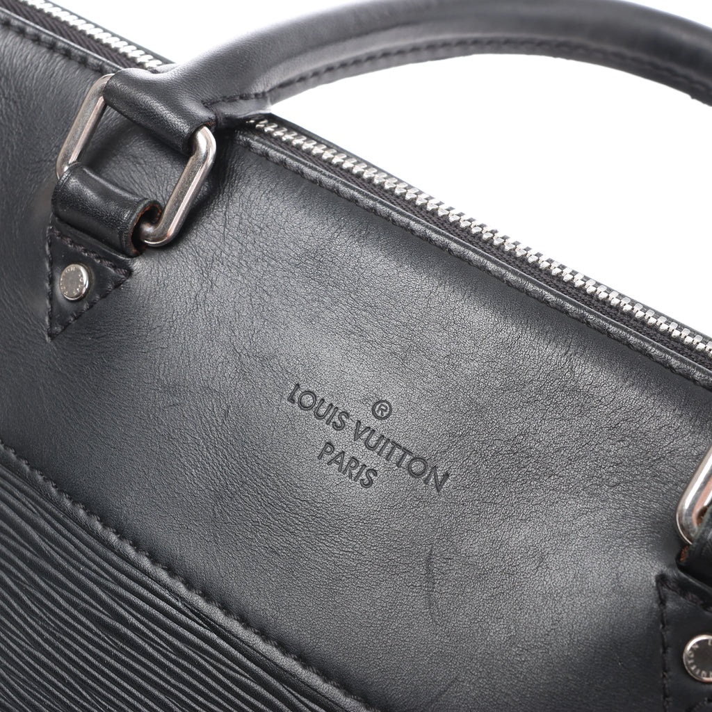 Louis Vuitton Porto Documan Jules Epi Leather Handbag in Black M50163