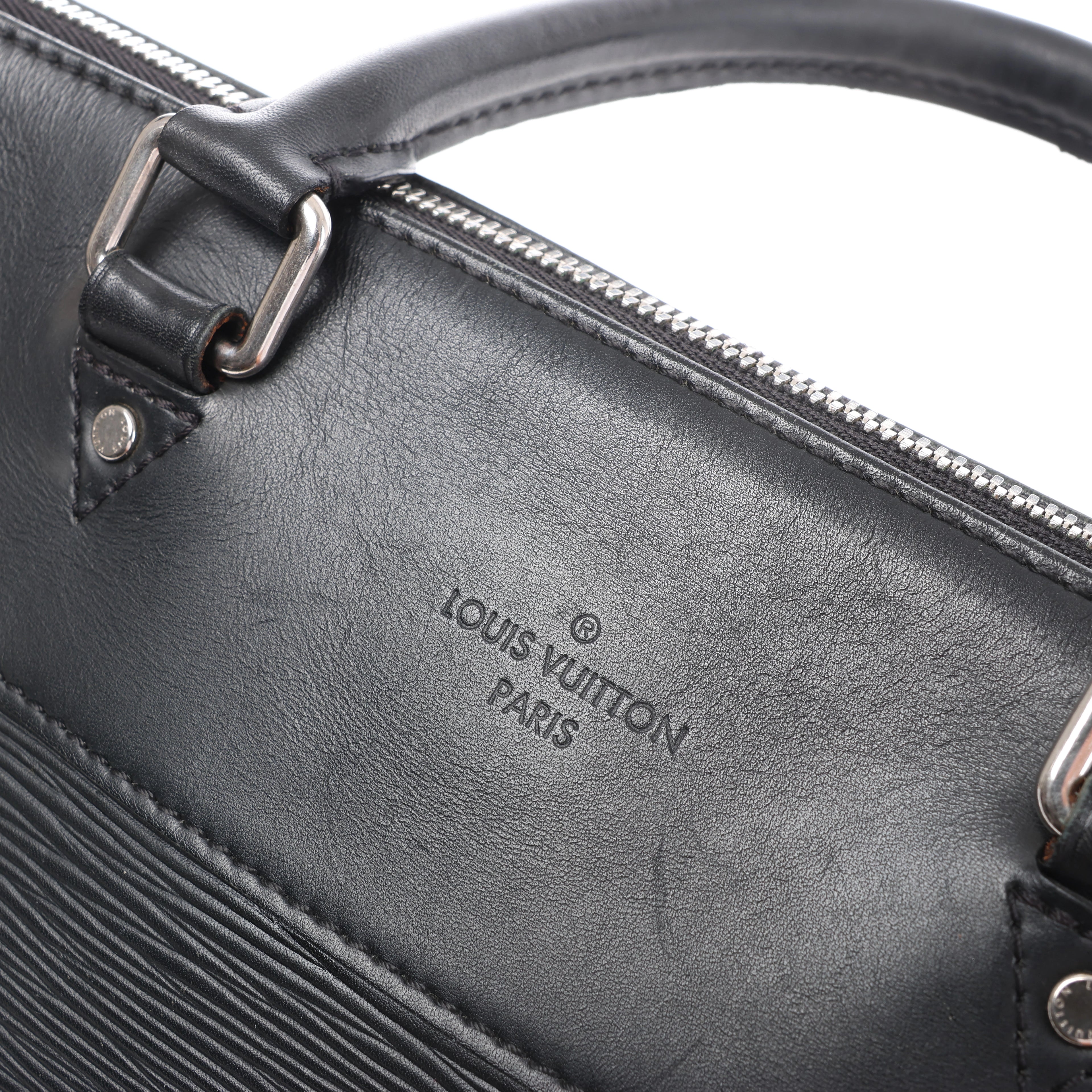Louis Vuitton Porto Documan Jules Epi Leather Handbag in Black M50163