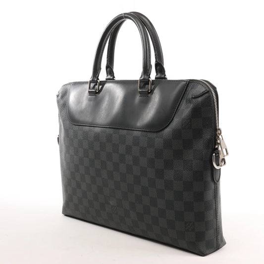 Louis Vuitton Damier Graphite Porte Documents Jules NM Handbag in Black N48260