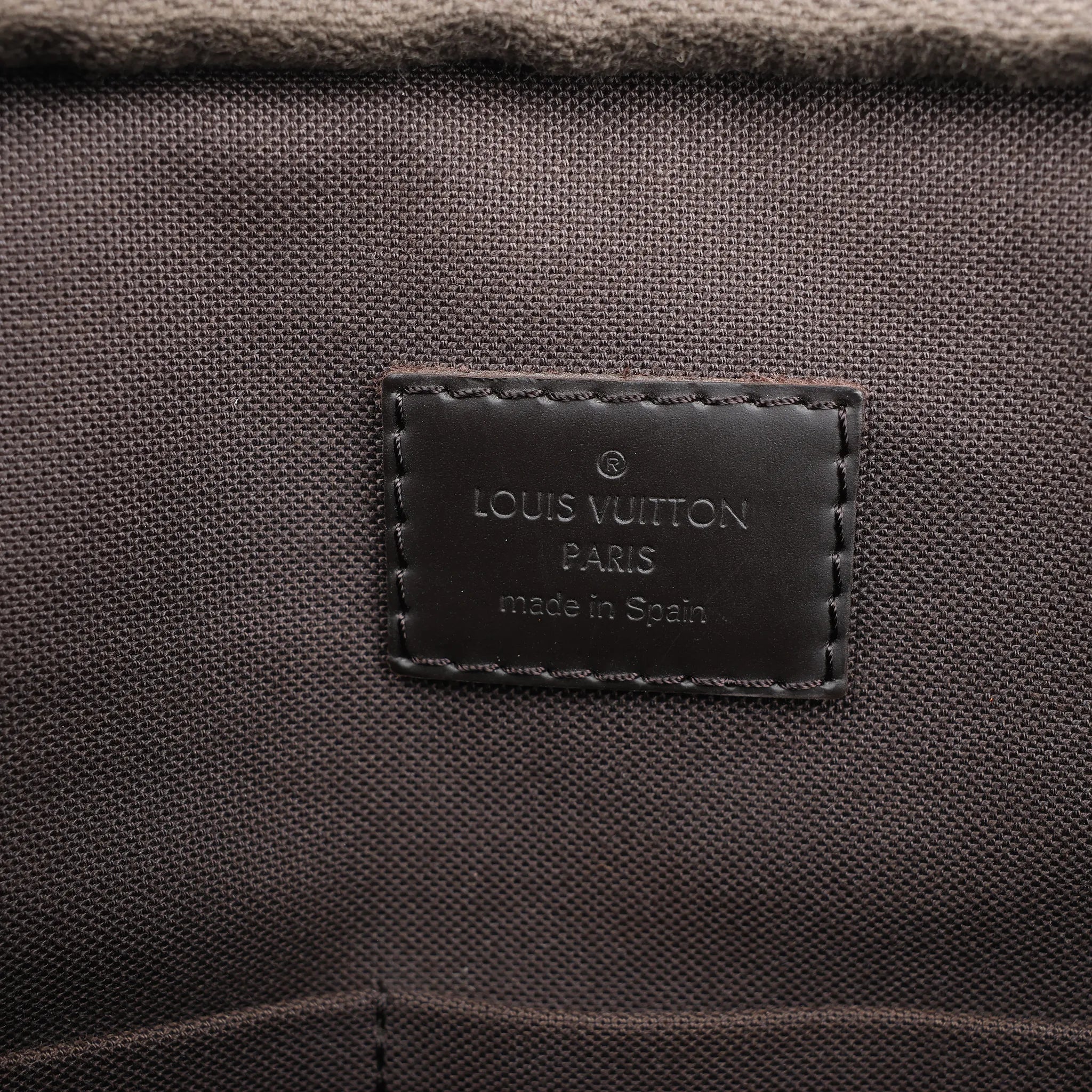 Louis Vuitton Damier Ebene Porte Documents Voyages Handbag in Brown N41466
