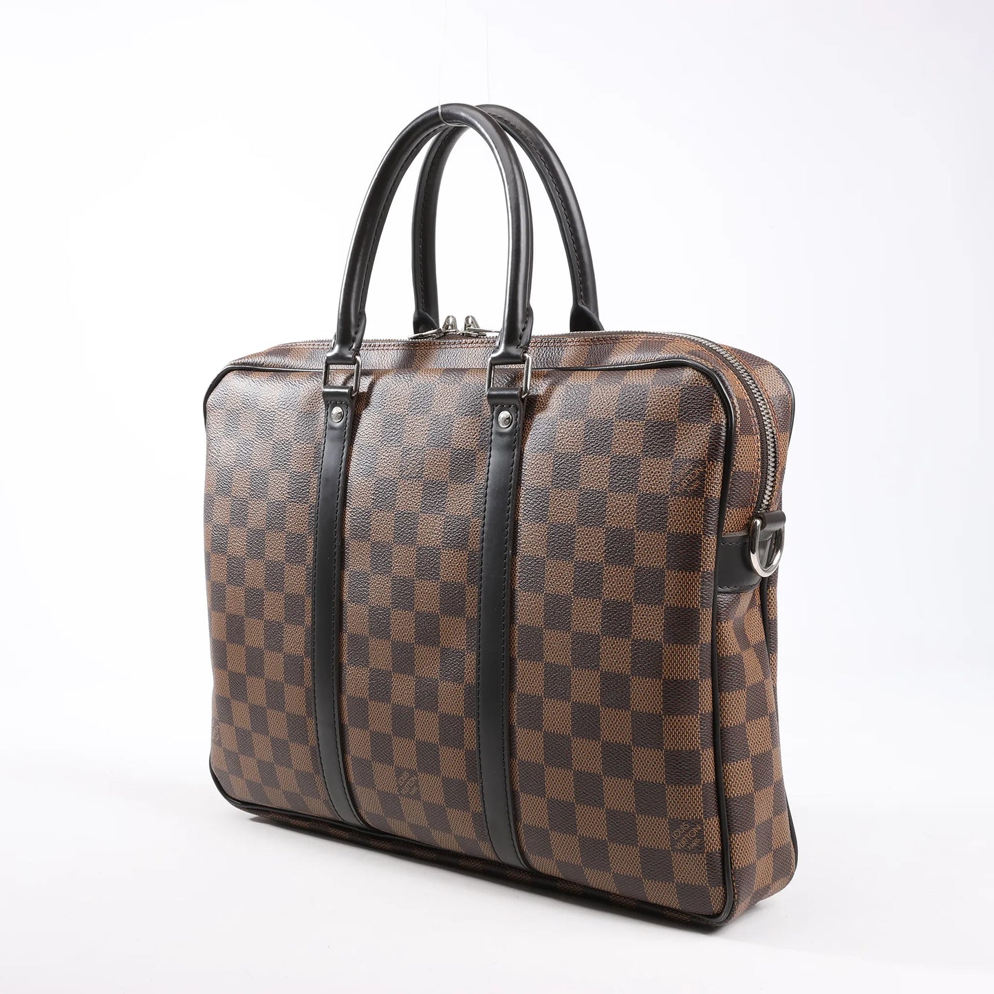 Louis Vuitton Damier Ebene Porte Documents Voyages Handbag in Brown N41466