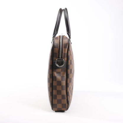 Louis Vuitton Damier Ebene Porte Documents Voyages Handbag in Brown N41466
