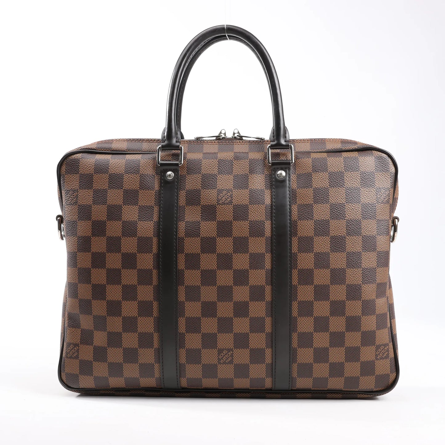 Louis Vuitton Damier Ebene Porte Documents Voyages Handbag in Brown N41466