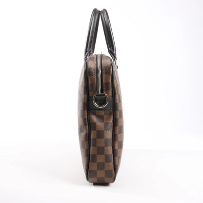 Louis Vuitton Damier Ebene Porte Documents Voyages Handbag in Brown N41466