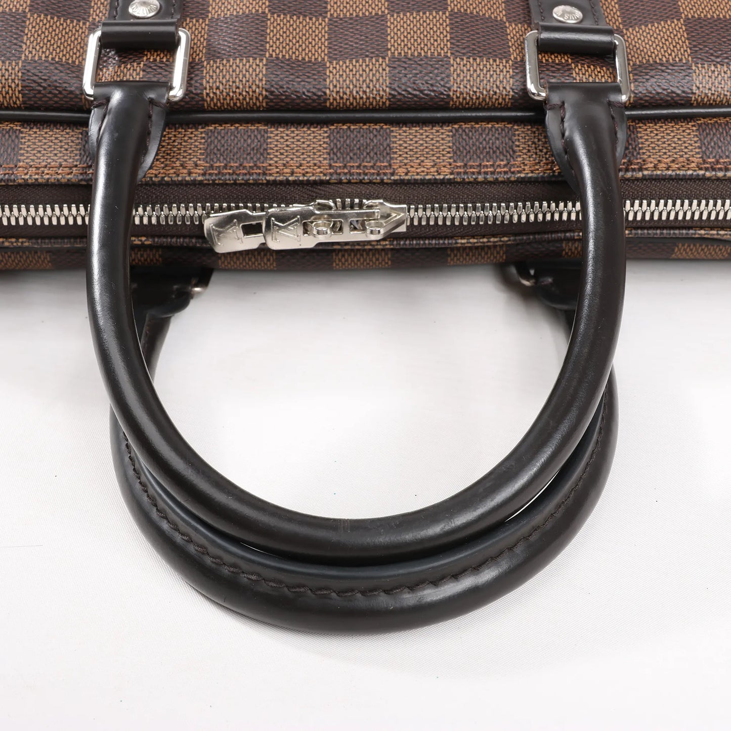 Louis Vuitton Damier Ebene Porte Documents Voyages Handbag in Brown N41466