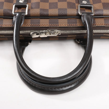 Louis Vuitton Damier Ebene Porte Documents Voyages Handbag in Brown N41466
