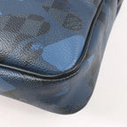 Louis Vuitton Cobalt Camouflage Porte Documents Voyages PM Handbag in Navy Blue x Black N41507