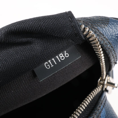 Louis Vuitton Cobalt Camouflage Porte Documents Voyages PM Handtasche in Marineblau x Schwarz N41507