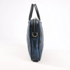 Louis Vuitton Cobalt Camouflage Porte Documents Voyages PM Handbag in Navy Blue x Black N41507