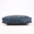 Louis Vuitton Cobalt Camouflage Porte Documents Voyages PM Handbag in Navy Blue x Black N41507