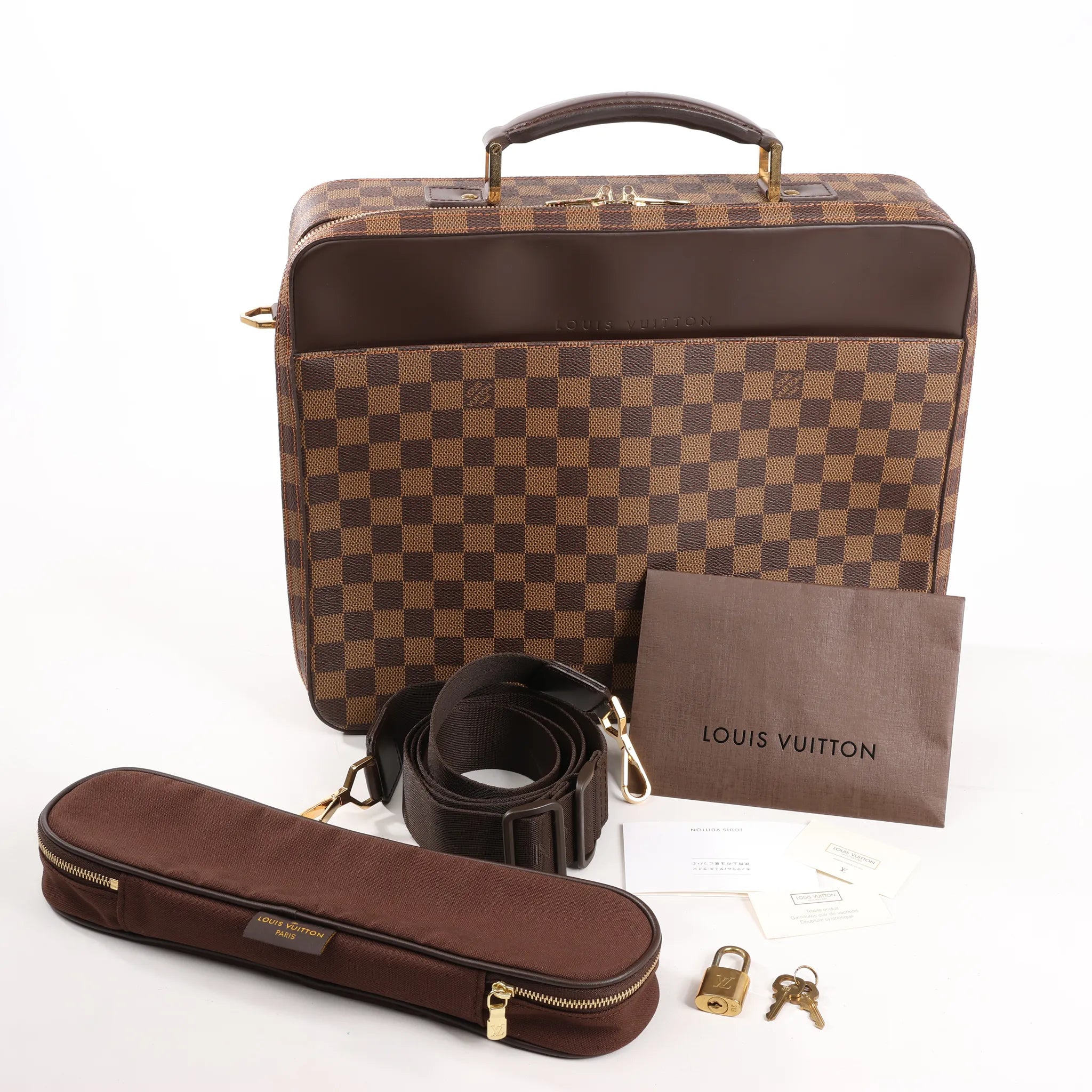 Louis Vuitton Damier Ebene Porto Ordino Tours Sabana 2Way Shoulder Bag N53355