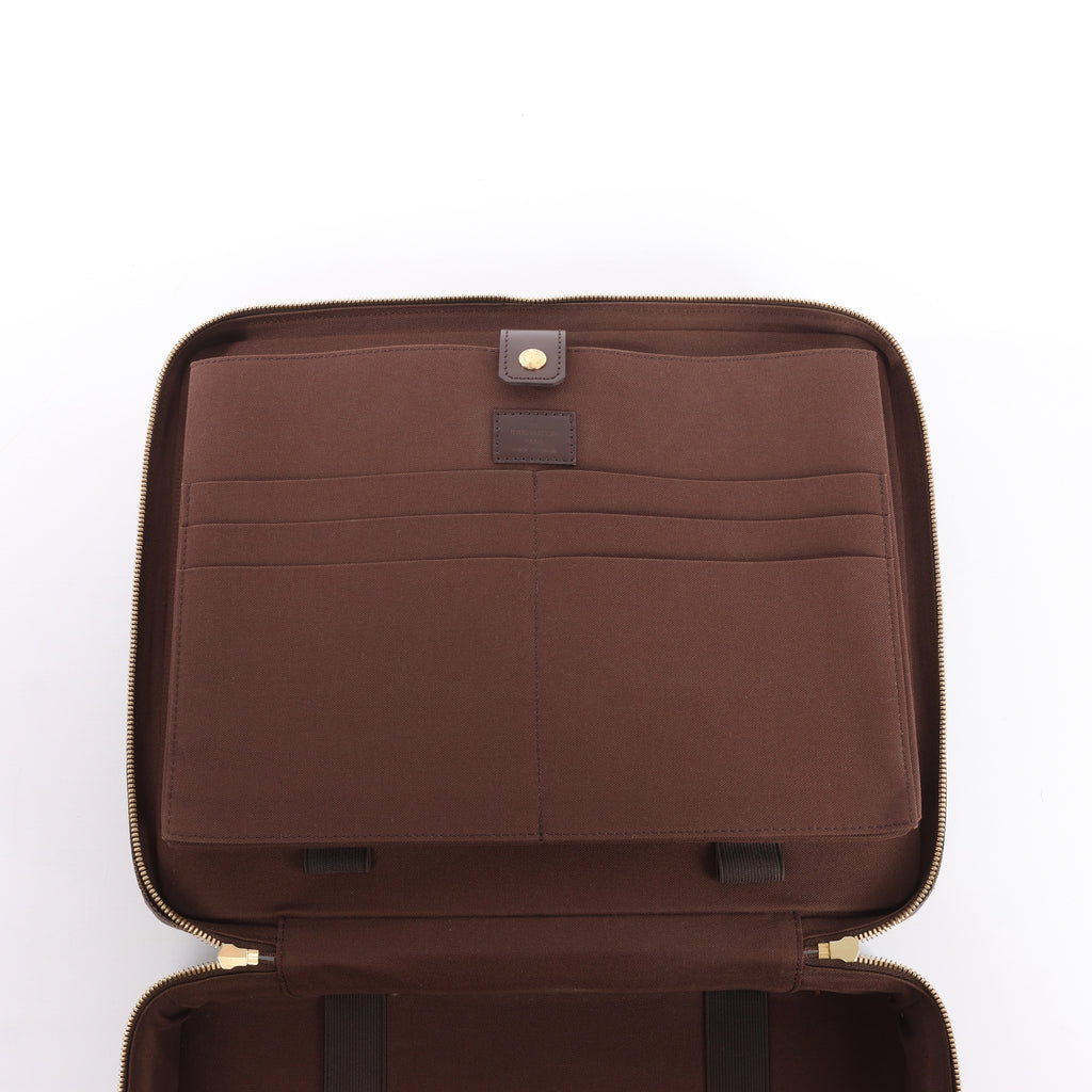 Louis Vuitton Damier Ebene Porto Ordino Tours Sabana 2Way Bolso De Hombro N53355