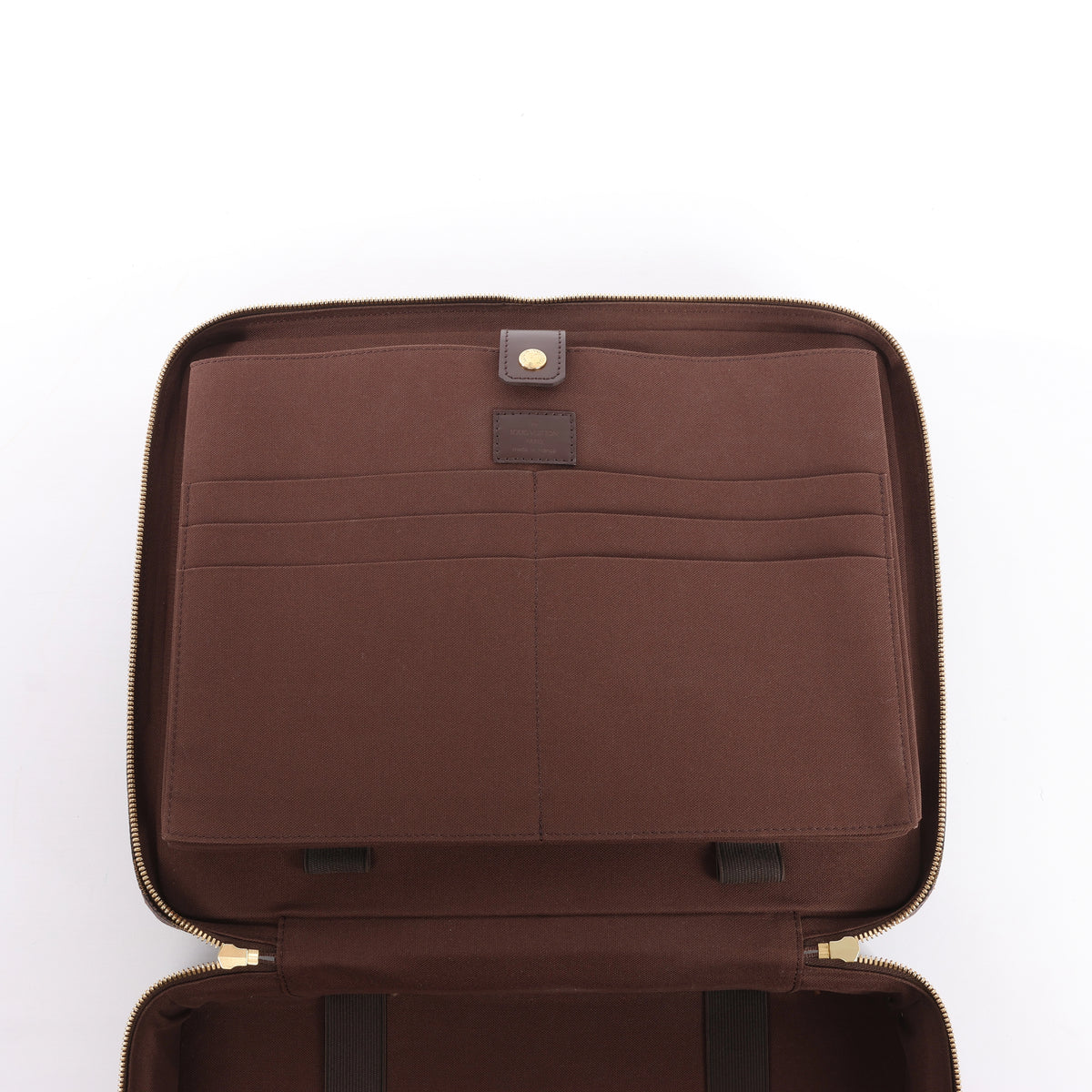Louis Vuitton Damier Ebene Porto Ordino Tours Sabana 2Way Bolso De Hombro N53355