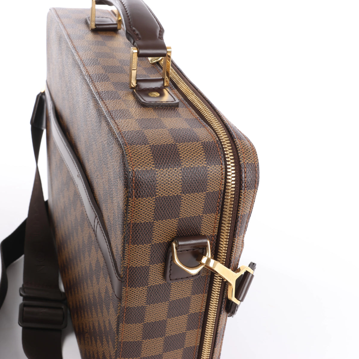 Louis Vuitton Damier Ebene Porto Ordino Tours Sabana 2Way Bolso De Hombro N53355