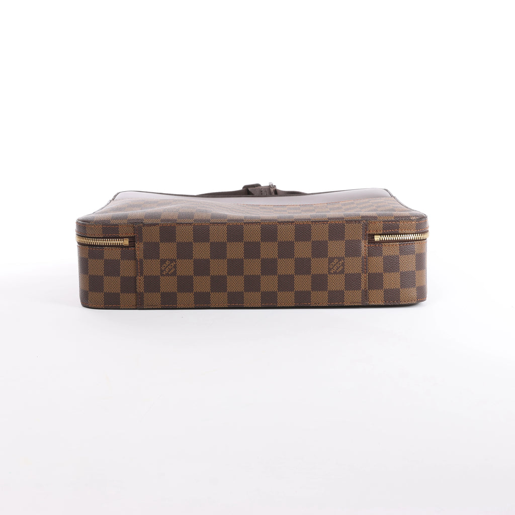 Louis Vuitton Damier Ebene Porto Ordino Tours Sabana 2Way Bolso De Hombro N53355