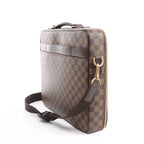 Louis Vuitton Porto Ordino Tours Sabana Damier Ebene 2Way Shoulder Bag in Brown N58020