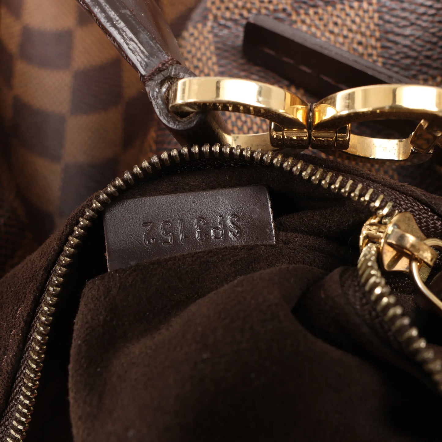 Louis Vuitton Damier Ebene Portobello GM Shoulder Bag in Brown N41185