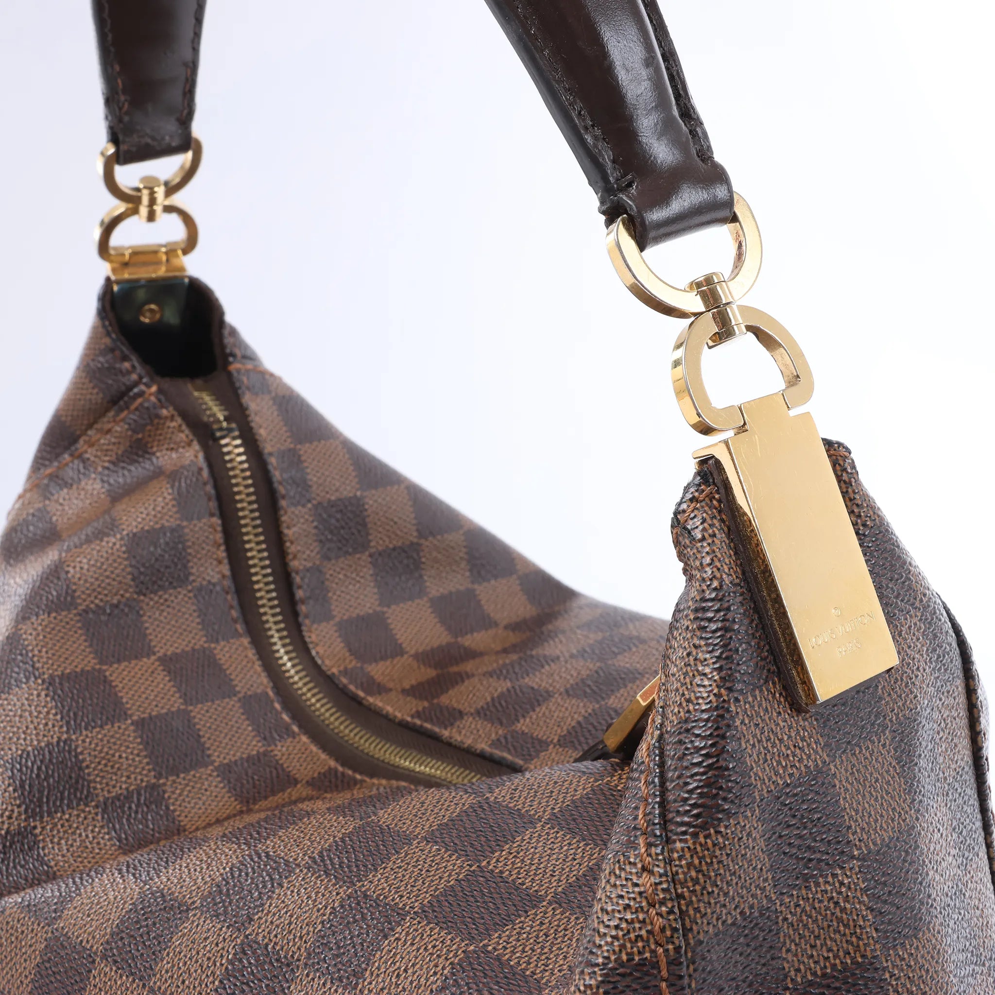 Louis Vuitton Portobello PM Damier Ebene Shoulder Bag in Brown N41184