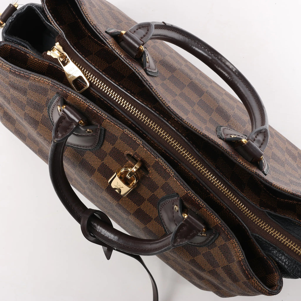 Louis Vuitton Damier Ebene Portofeuil-Normandy 2Way Handbag N41487