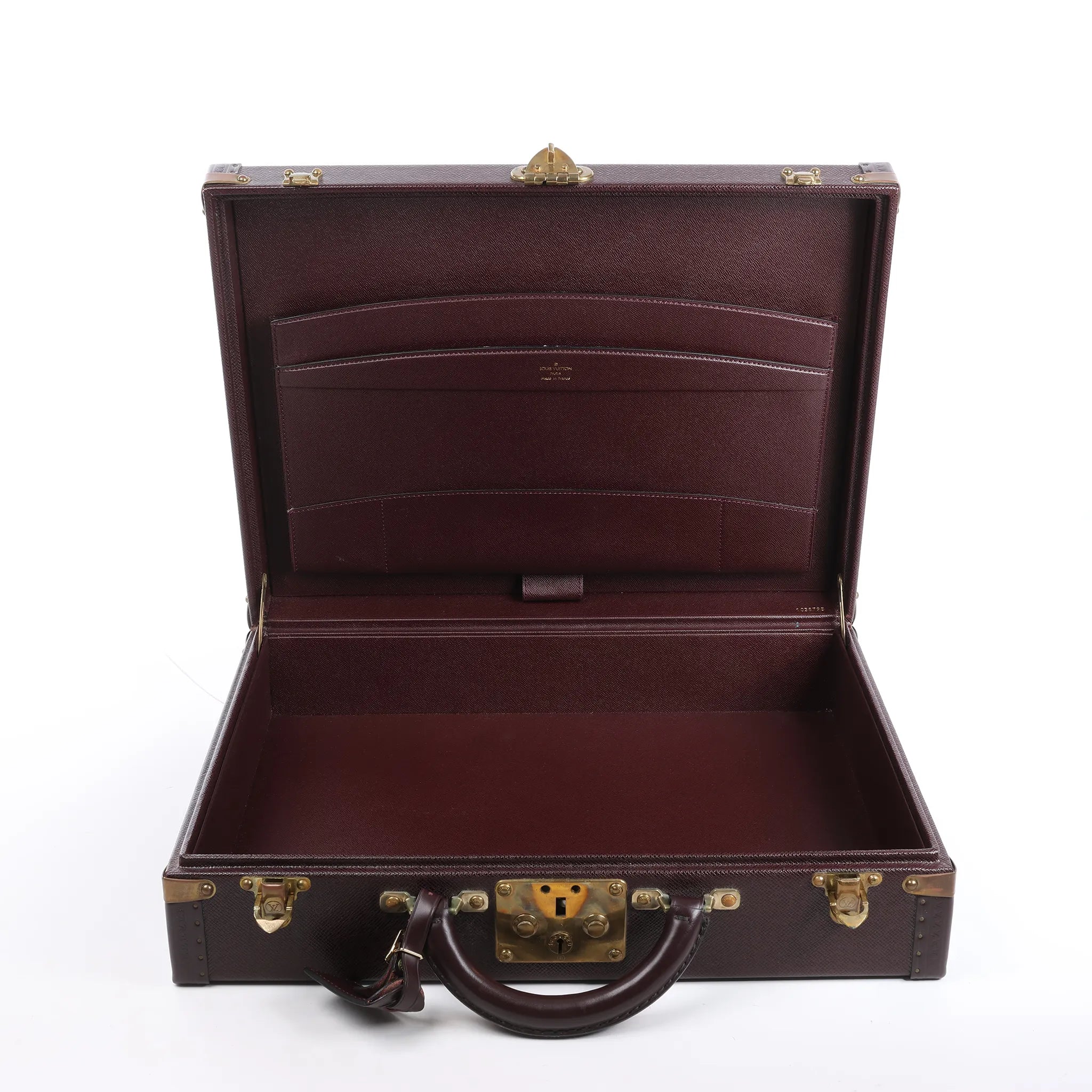 Louis Vuitton President Taiga Leather Handbag in Purple M30006