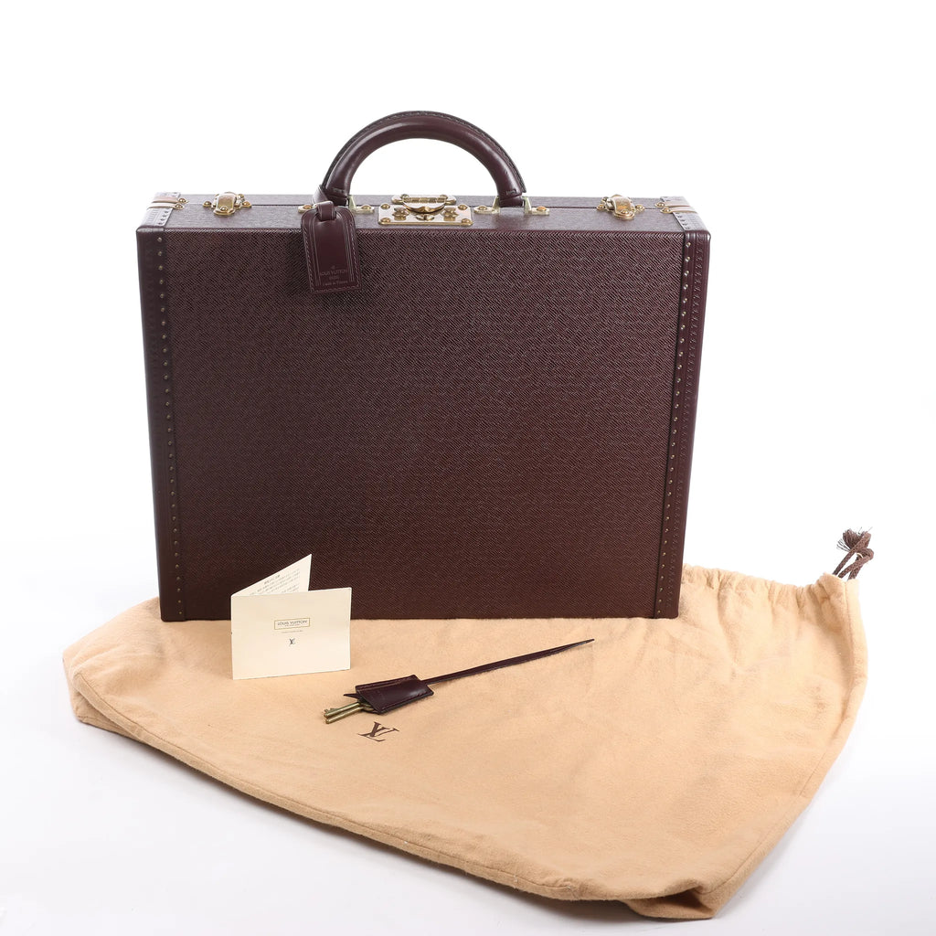 Louis Vuitton President Taiga Leather Handbag in Purple M30006