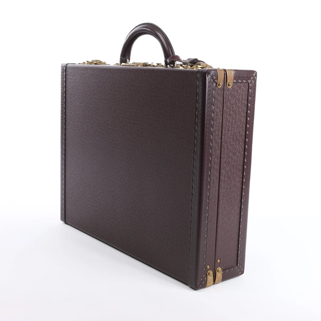 Louis Vuitton President Taiga Leather Handbag in Purple M30006