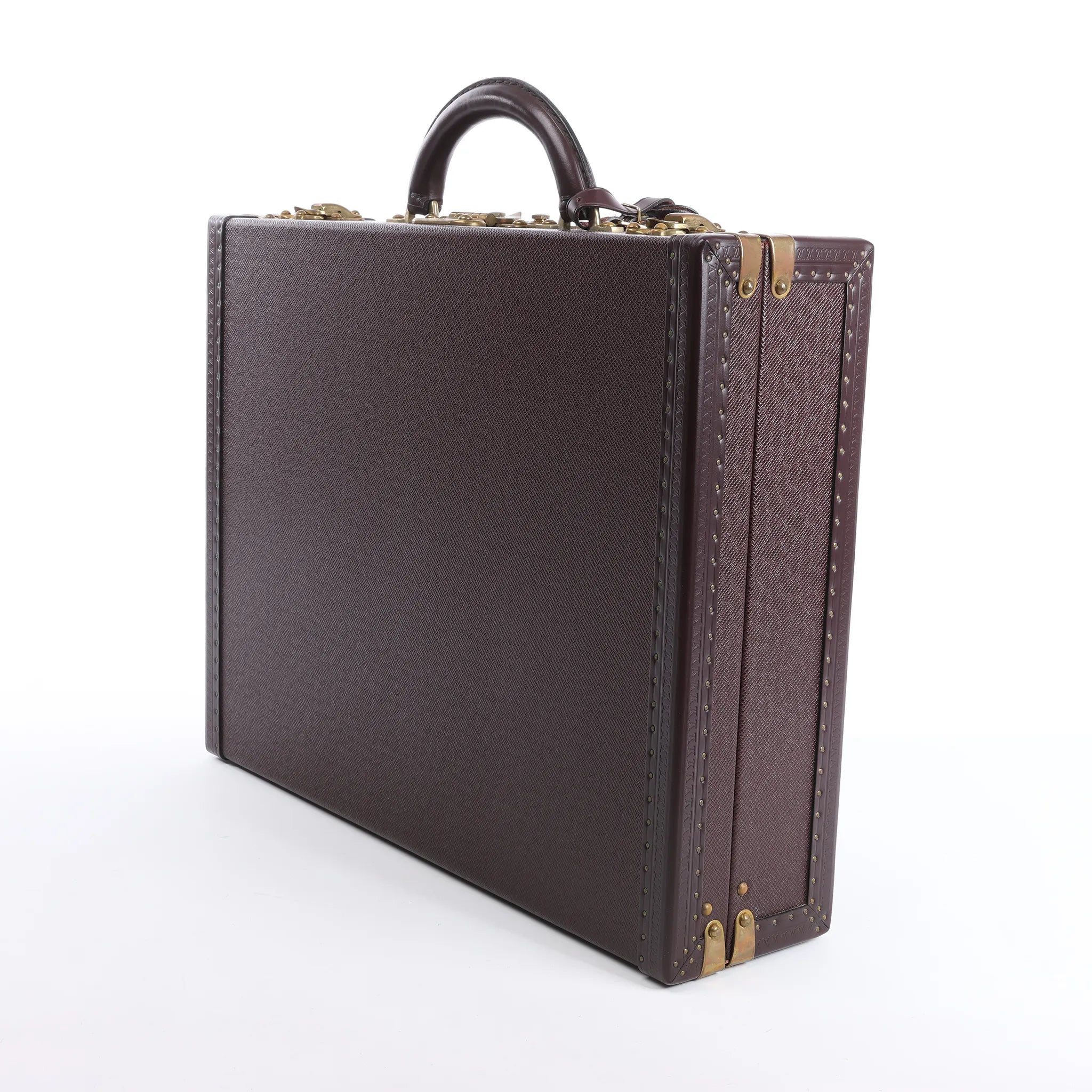 Louis Vuitton President Taiga Leather Handbag in Purple M30006
